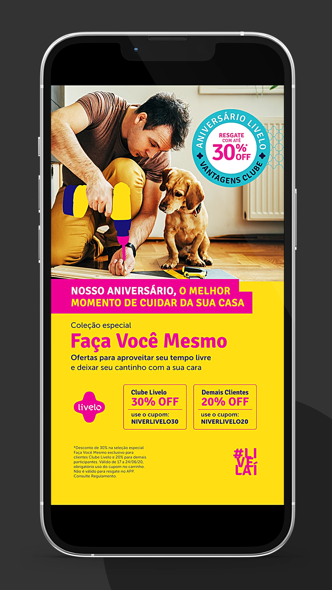 Faça você mesmo / aniversário Livelo — Livelo