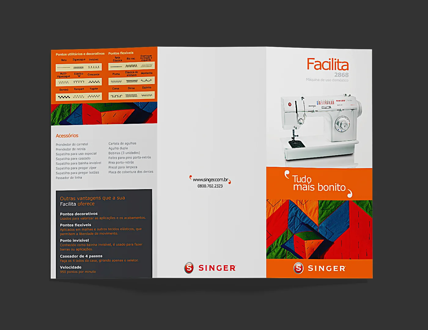 Facilita · verso, material Singer