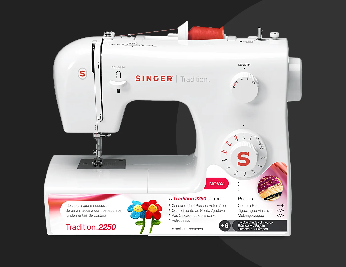 Adesivo · Tradition 2250, material Singer